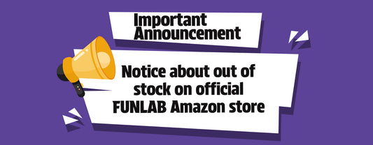 Notice about Funcase out of stock on official FUNLAB Amazon store