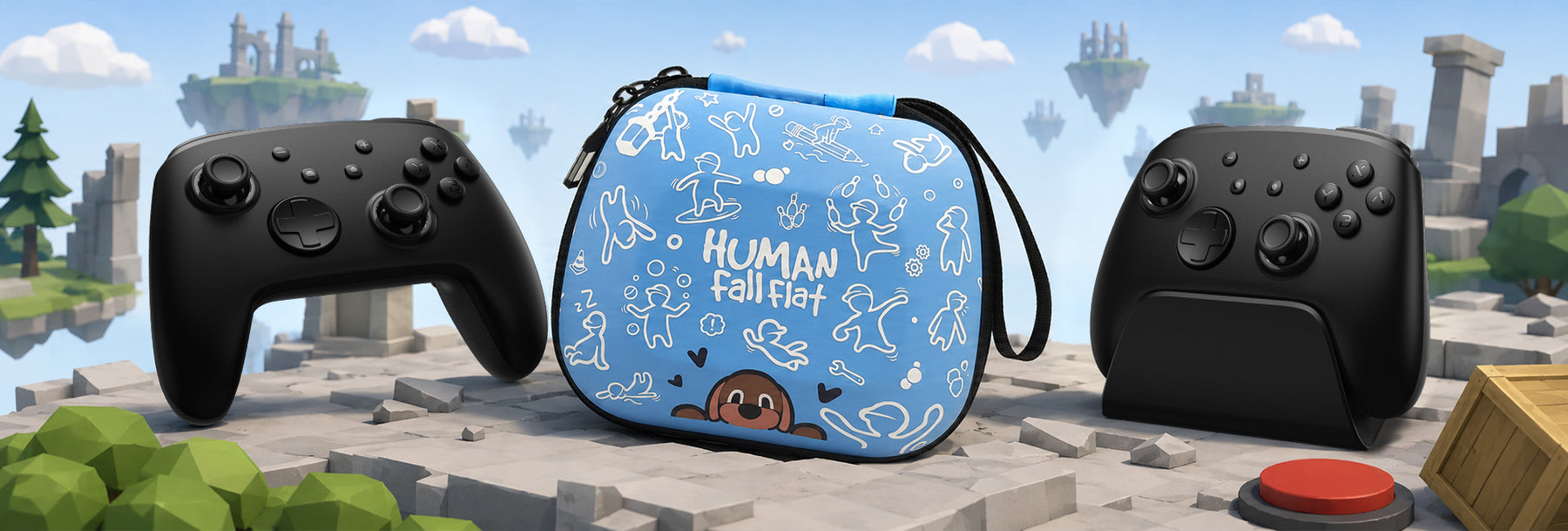 FUNLAB X Human Fall Flat Controller Protective Case
