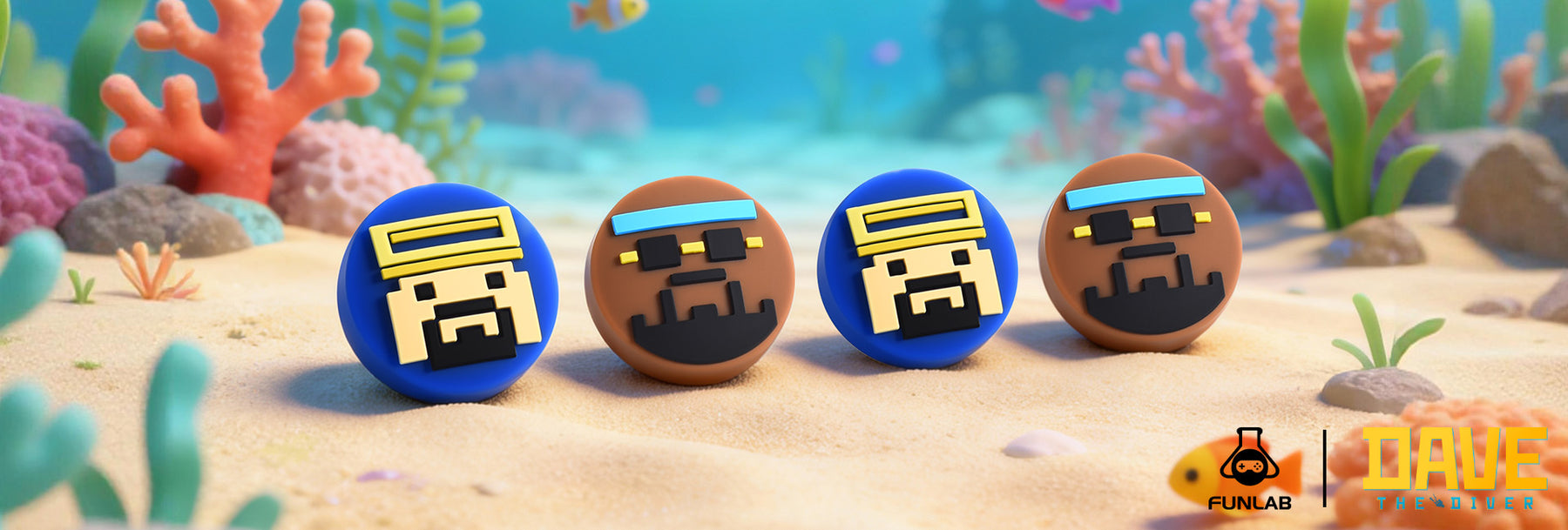 FUNLAB Switch 2 Thumb Grips - Dave