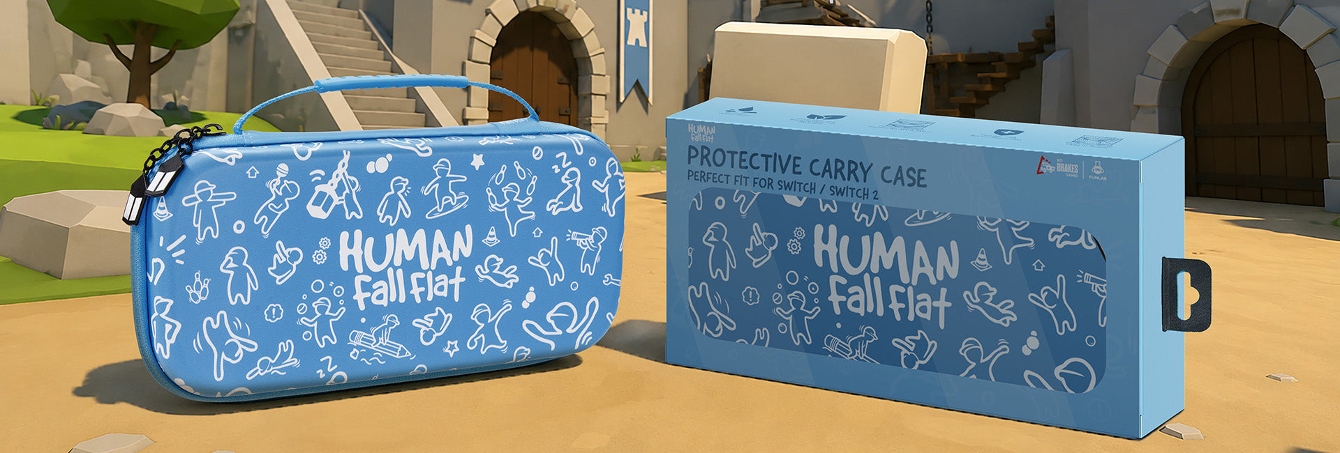 FunCase Protective Carry Case - HUMAN FALL FLAT Edition