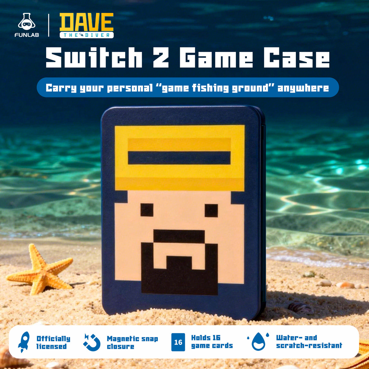 FUNLAB 16 Switch/Switch2 Game Cards Case - Dave