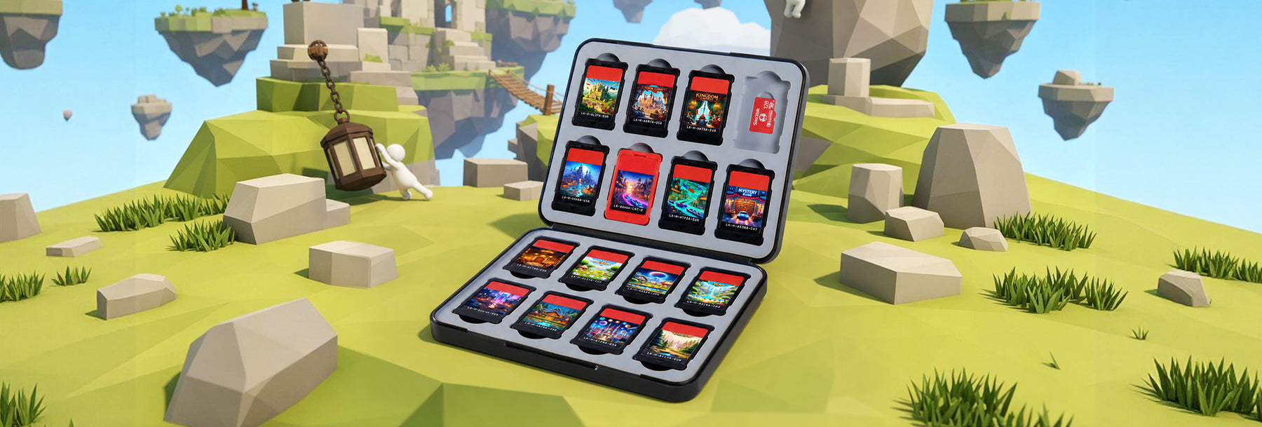 FUNLAB   X  Human Fall Flat 16-Slot Game Card Case