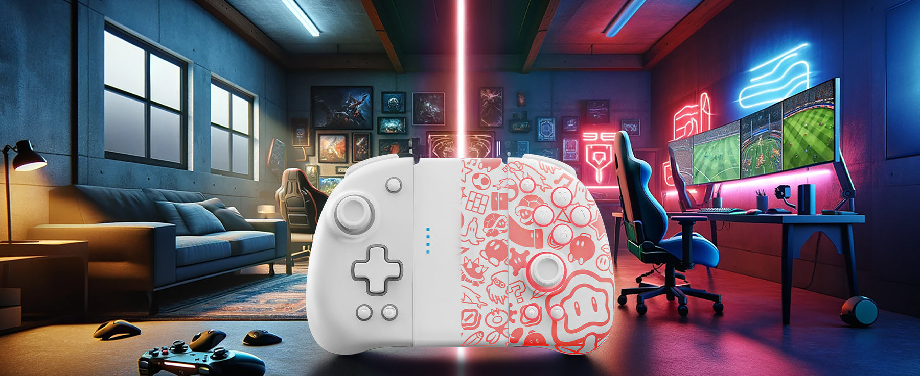 FUNLAB Lumingrip Joy-Con Charging Grip - Wonder