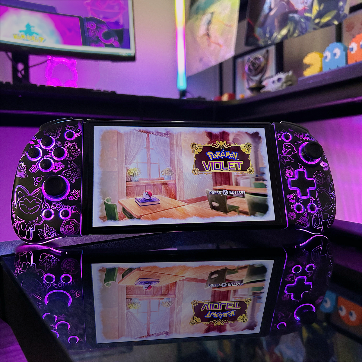 FUNLAB Luminous Joy-pad - Scarlet & Violet