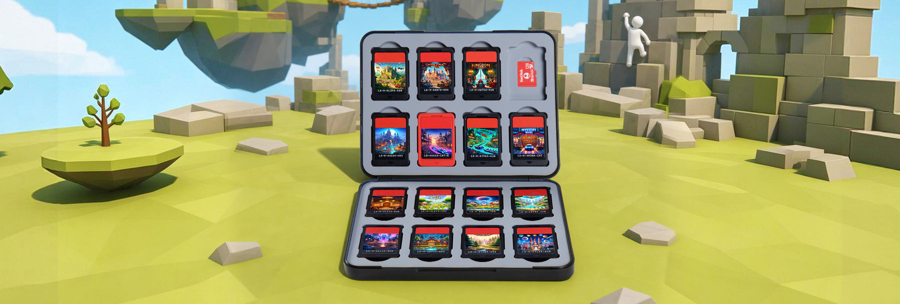 FUNLAB   X  Human Fall Flat 16-Slot Game Card Case