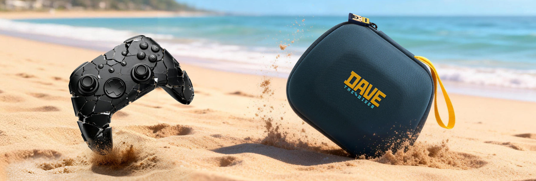 FUNLAB Switch Pro Controller Carrying Case - DAVE THE DIVER