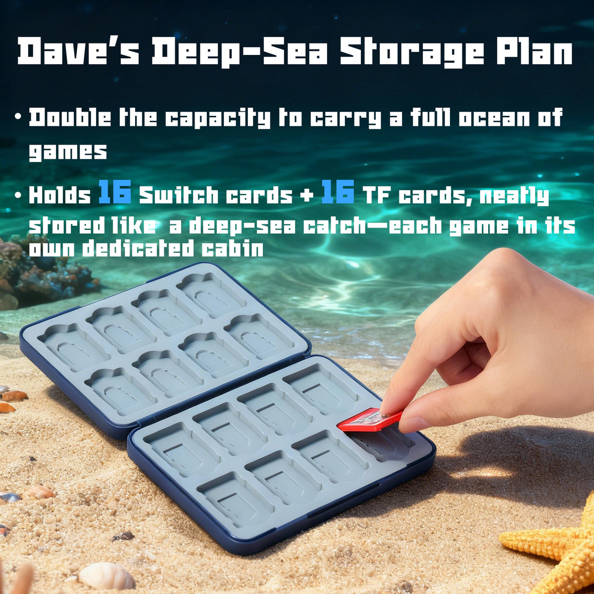 FUNLAB 16 Switch/Switch2 Game Cards Case - Dave
