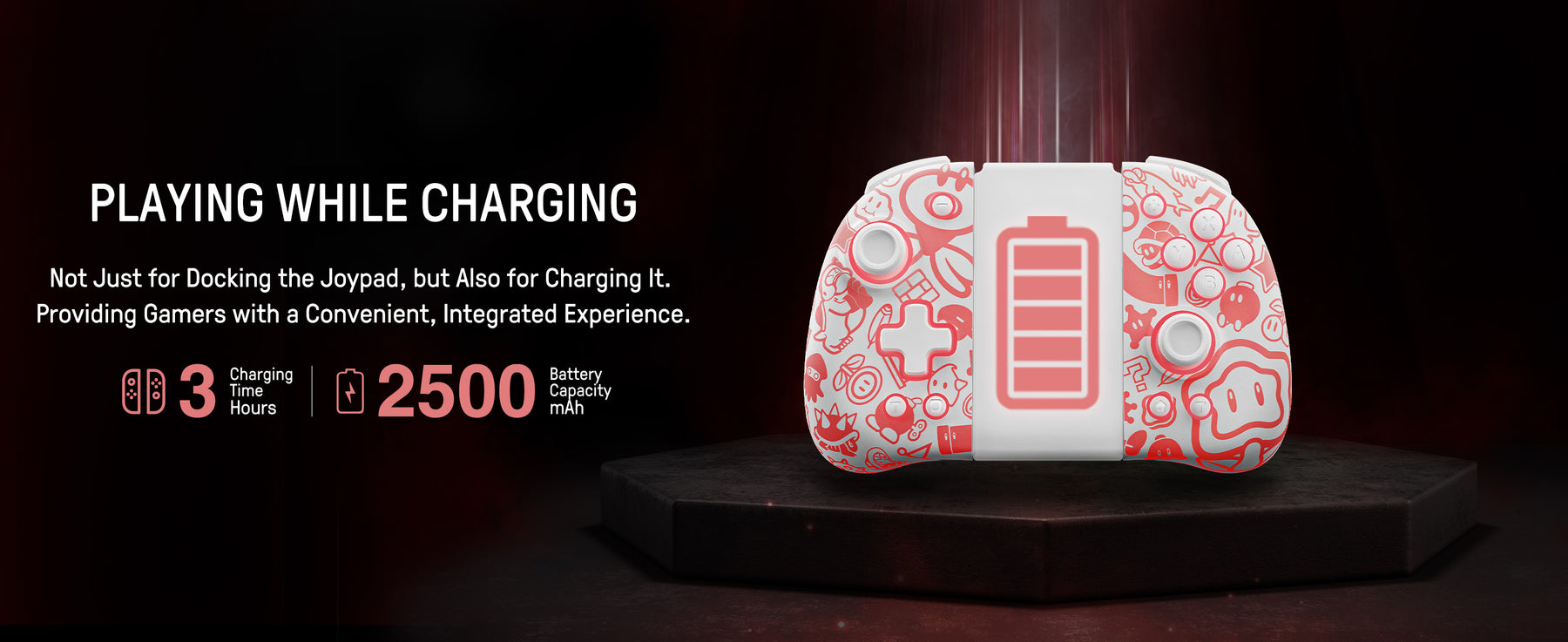 FUNLAB Lumingrip Joy-Con Charging Grip - Wonder