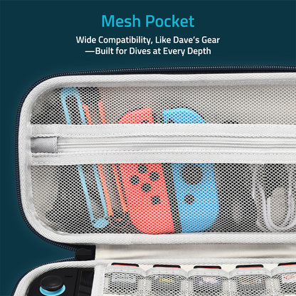 FUNLAB FunCase Mix Switch 2 Carrying Case -Dark blue-DAVE THE DIVER