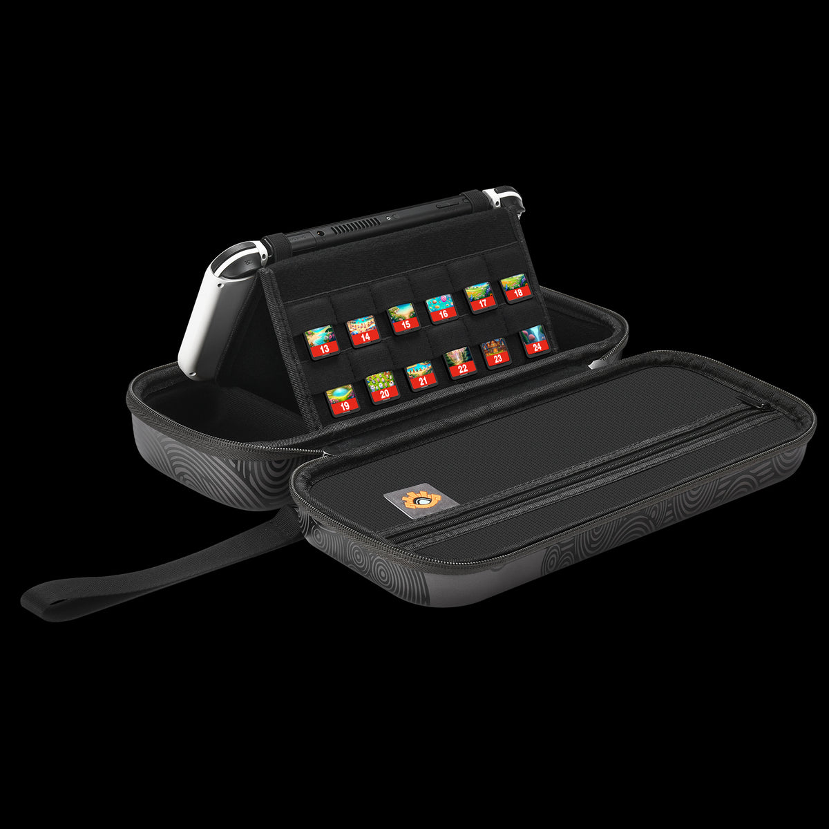FUNLAB Games Guardian Switch Carrying Case with Joypad Storage - Black