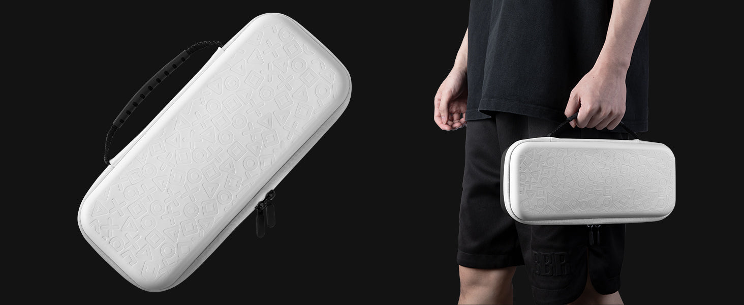FUNLAB Games Guardian Playstation5 Portal Carrying Case - White