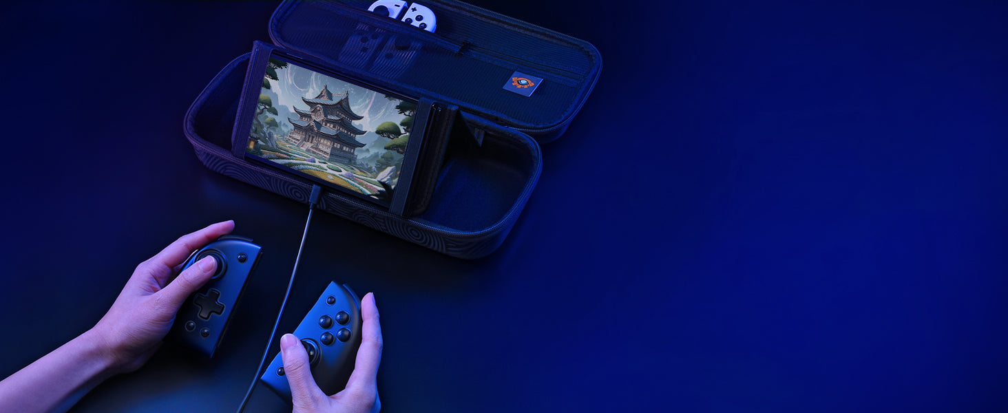 FUNLAB Games Guardian Switch Carrying Case with Joypad Storage - Black