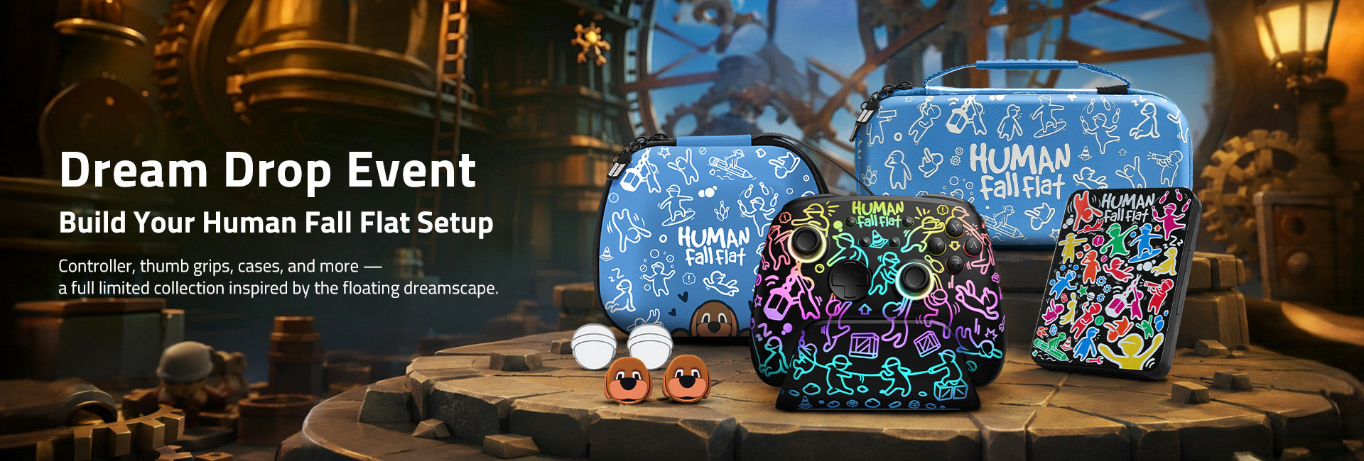 Human: Fall Flat x FUNLAB collection banner