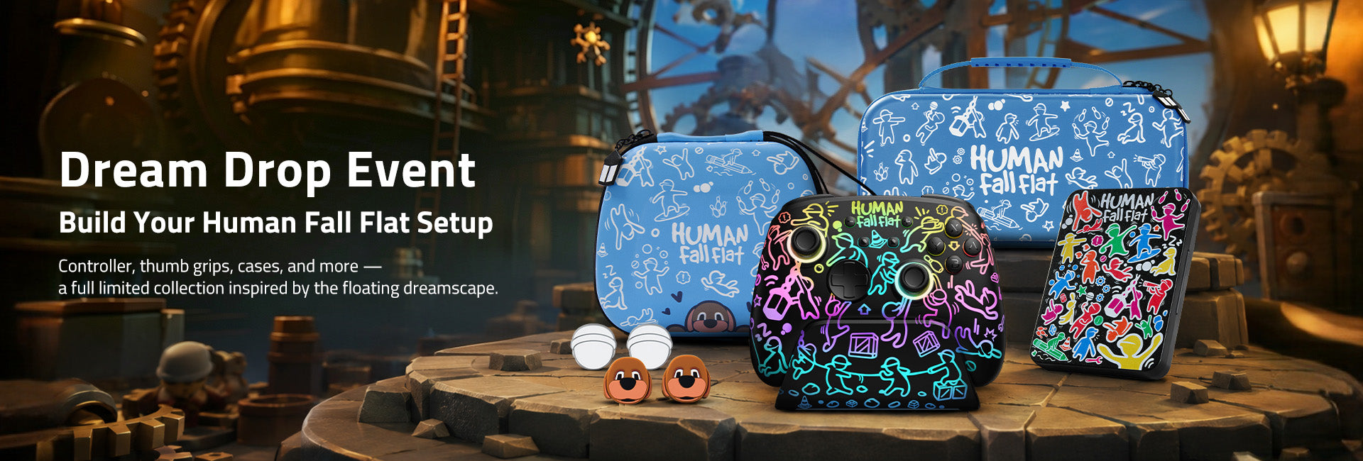 Human: Fall Flat x FUNLAB collection banner