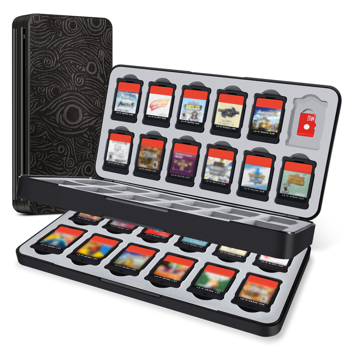 FUNLAB 48 Switch/Switch2 Game Cards Case - Black Eye