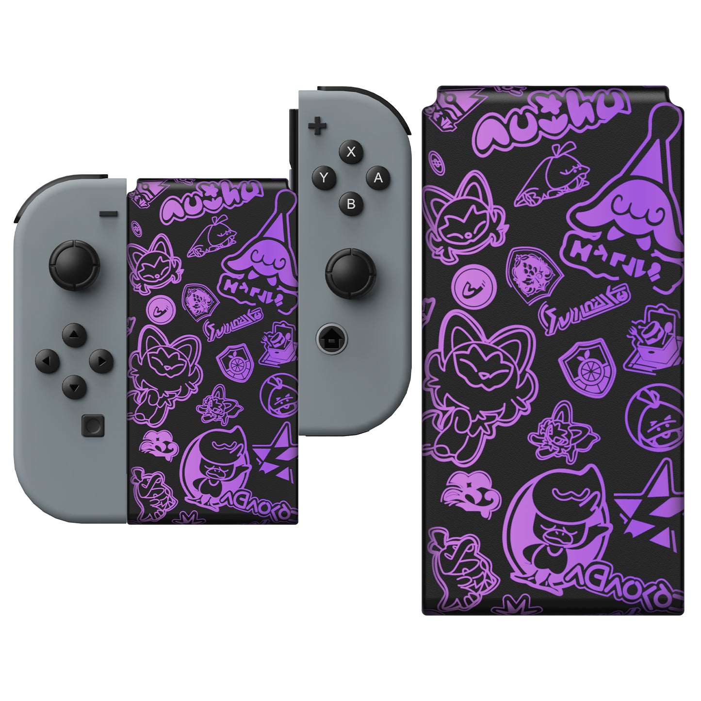 FUNLAB Lumingrip Joy-Con Charging Grip - Scarlet & Violet