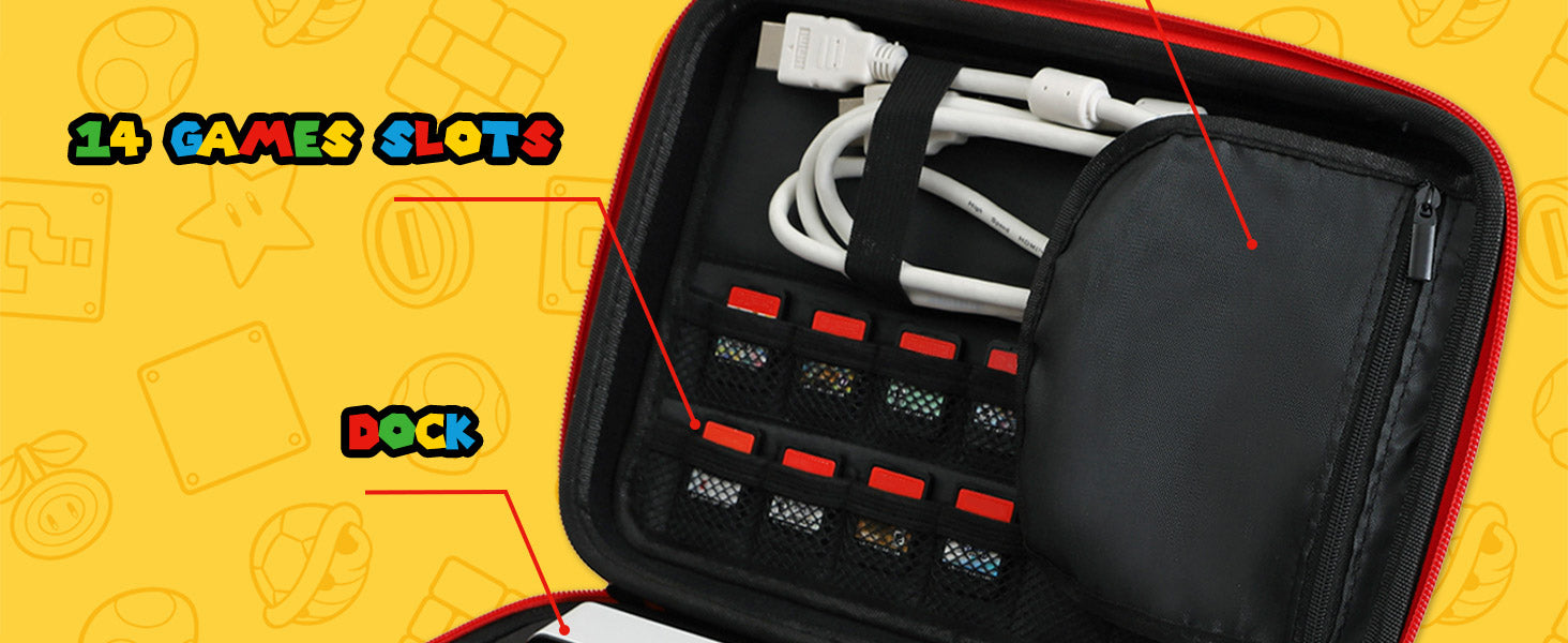 FUNLAB Games Guardian Switch Travel Case - Overall Red