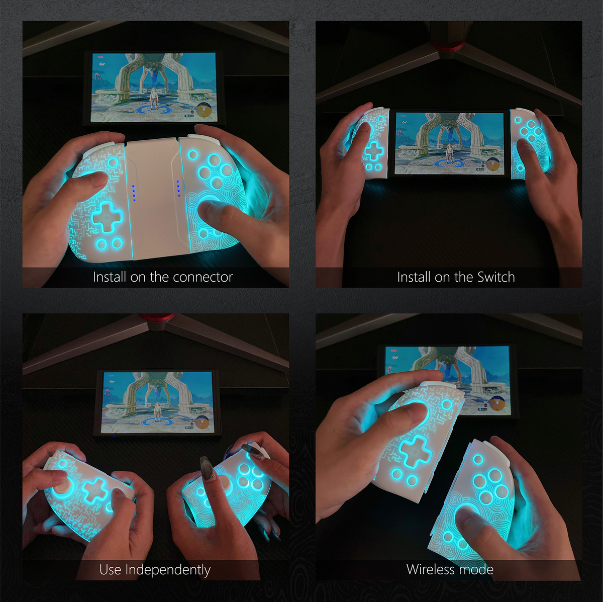 FUNLAB Luminous Joy-pad - Zonaite White (USA Only)